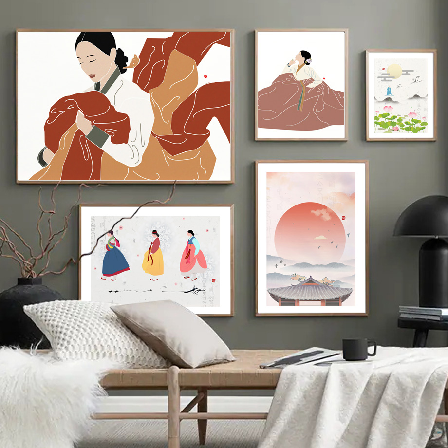 Korean Arts And Lifestyle - Estilo coreano Boho Hanbok chica asiática
