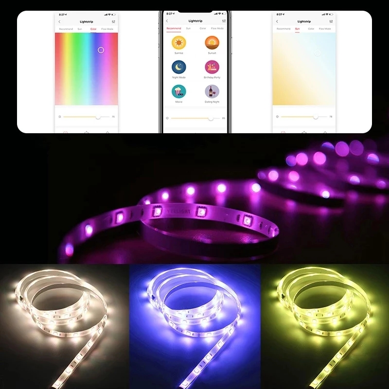 Yeelight Aurora Smart 2M tira  - Yeelight Light Lightstrip reseña y precio